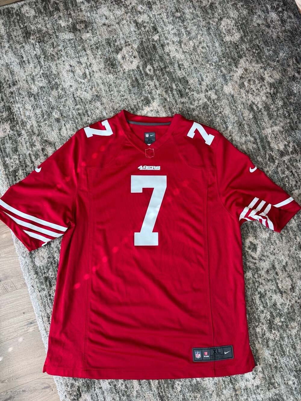 Nike San Francisco 49ers Kaepernick #7 Red On Field Jersey XL